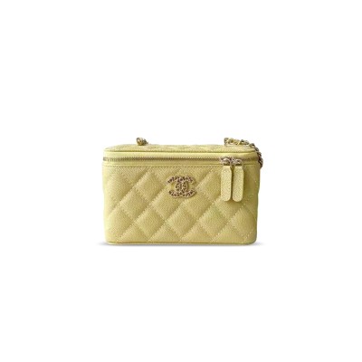 CHANEL 25P CHAIN BOX BAG CAVIAR AP4530 (17*9.5*8cm)